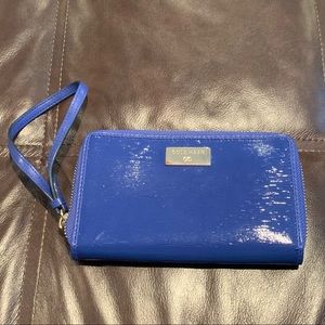 Cole Haan Cobalt Blue Wallet Wristlet